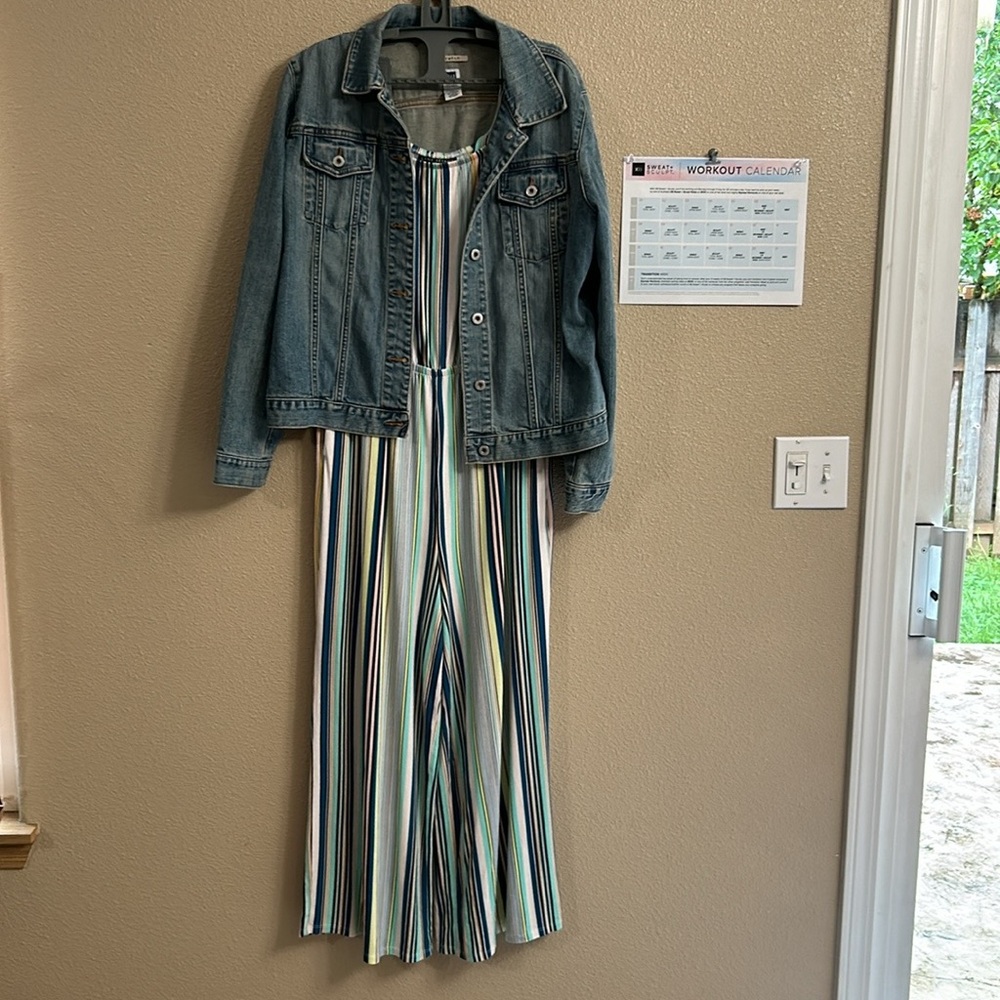 Jumper Lane Bryant 14-16 & vintage Gap stretch jean jacket size XL lot